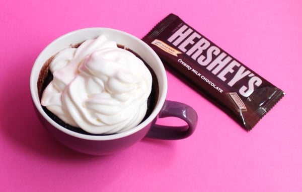 Triple Hershey's Chocolate Mug Cake