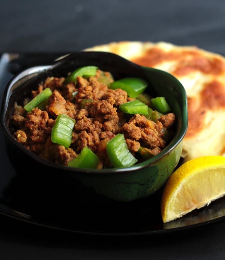 Spicy Minced Beef with Capsicum (Keema Shimla Mirch)