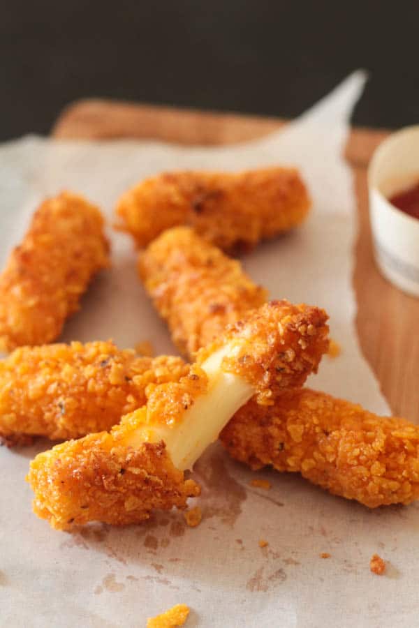 Doritos Crusted Cheddar Cheese Sticks