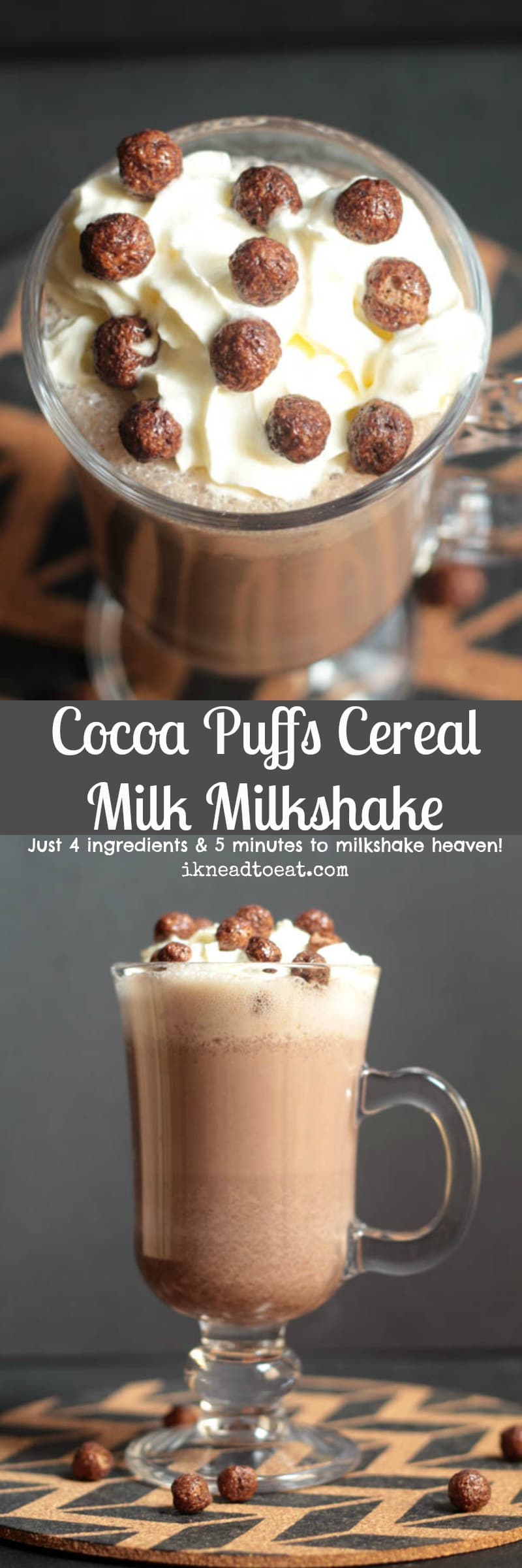 Cocoa Puffs Cereal Milk Milkshake