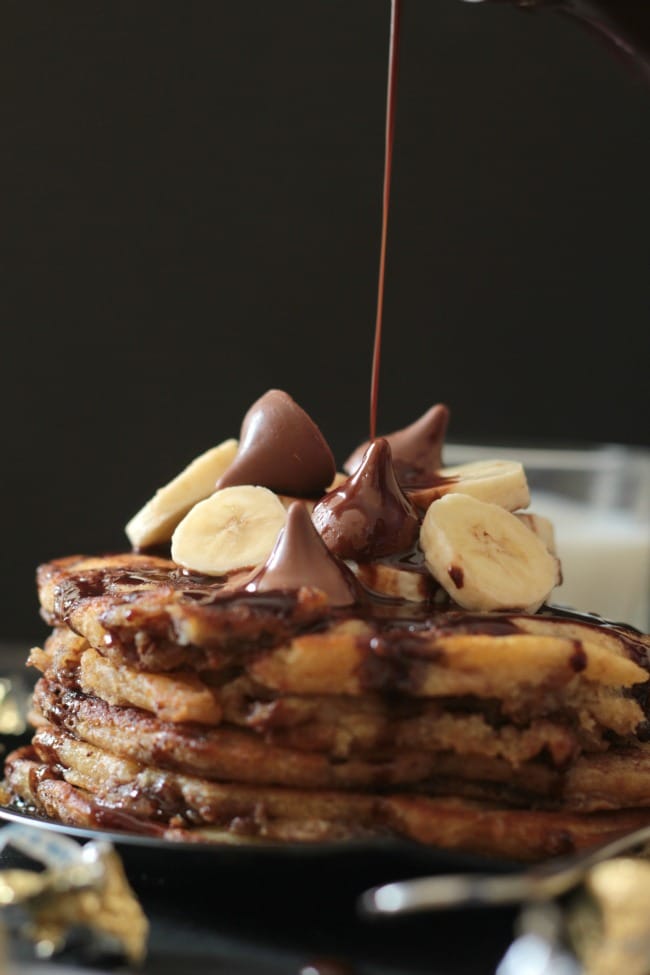 hershey's kisses stuffed pancakes 2