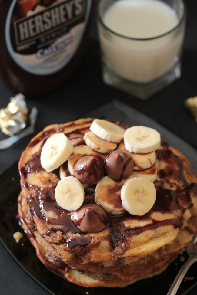 hershey's kisses stuffed pancakes 3