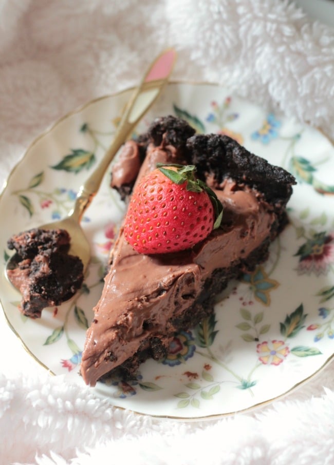 no bake dark chocolate tart 3