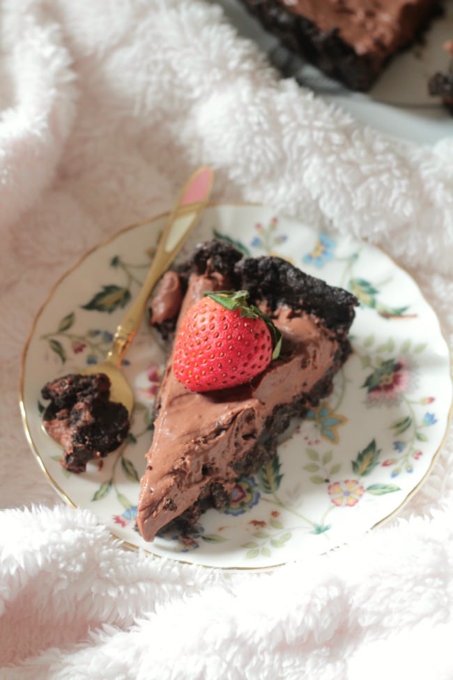 no bake dark chocolate tart 4