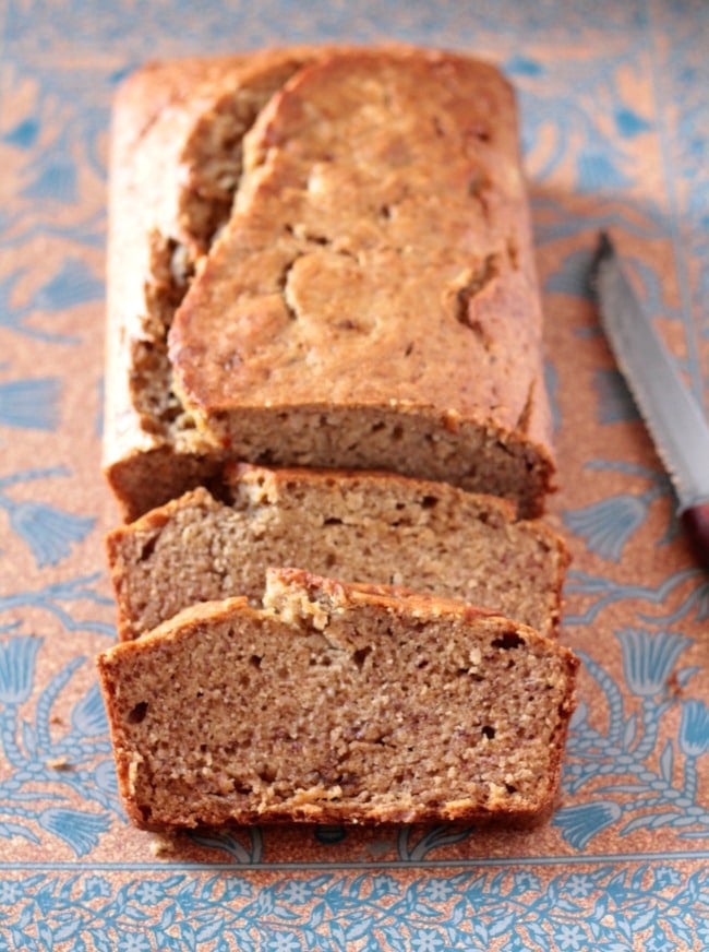 Easy No Mixer Banana Bread