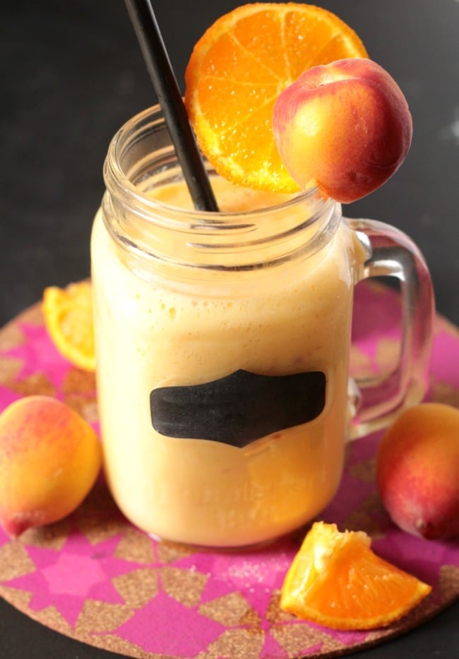 Mango Peach Sunshine Smoothie