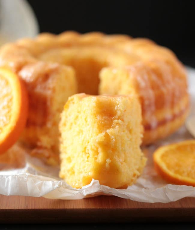 Easy Glazed Orange Bundt Cake