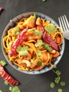 Spicy Chicken Cashew Noodles