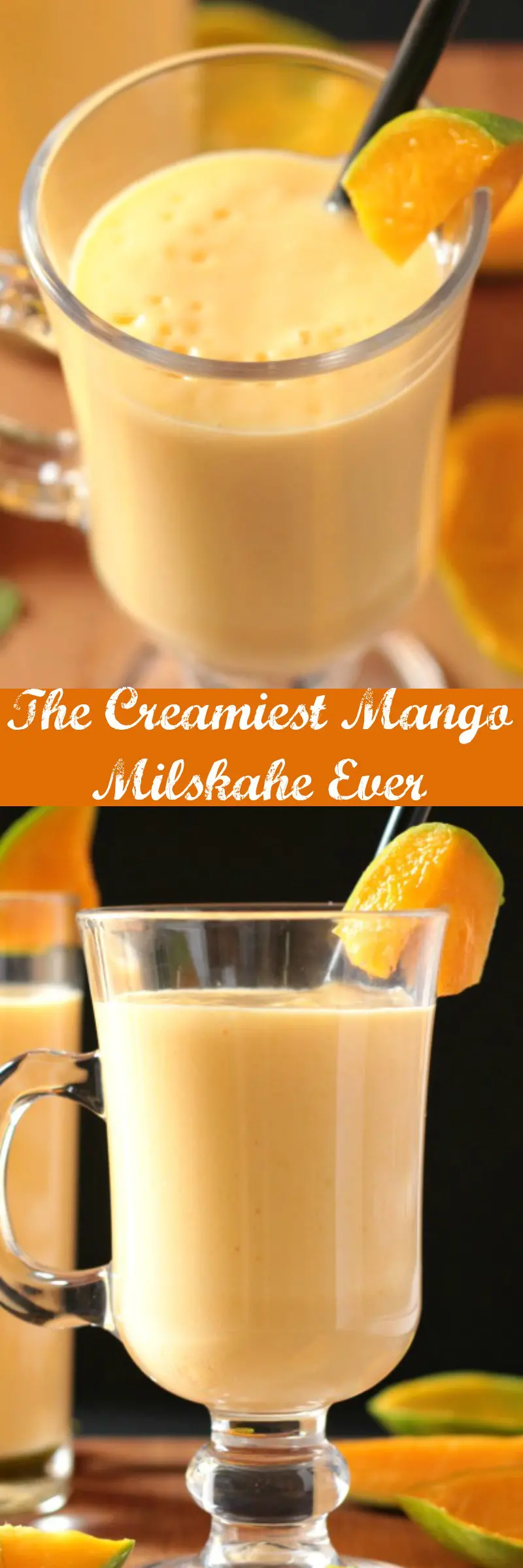 Thick Creamy Mango Milkshake