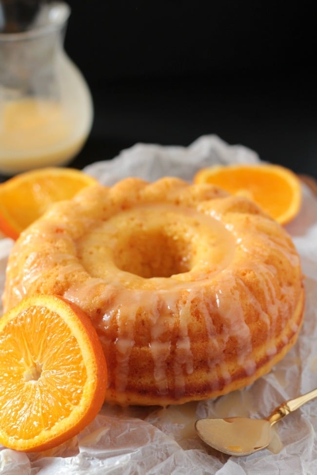 Easy Glazed Orange Bundt Cake
