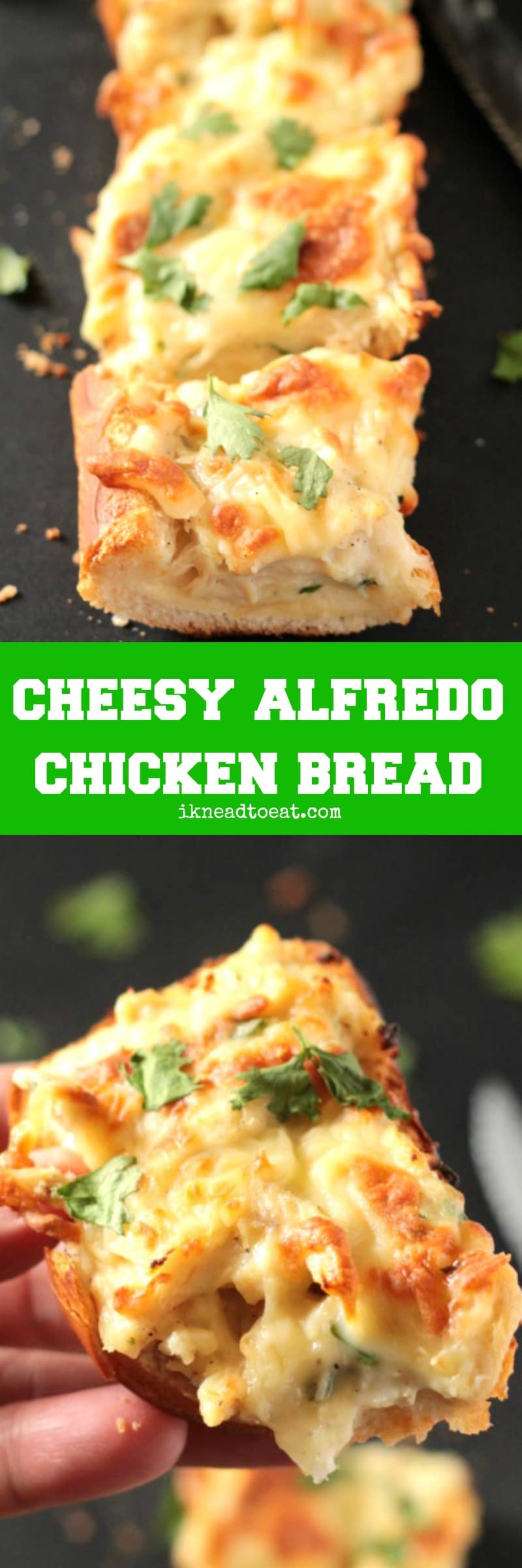 Cheesy Alfredo Chicken Bread
