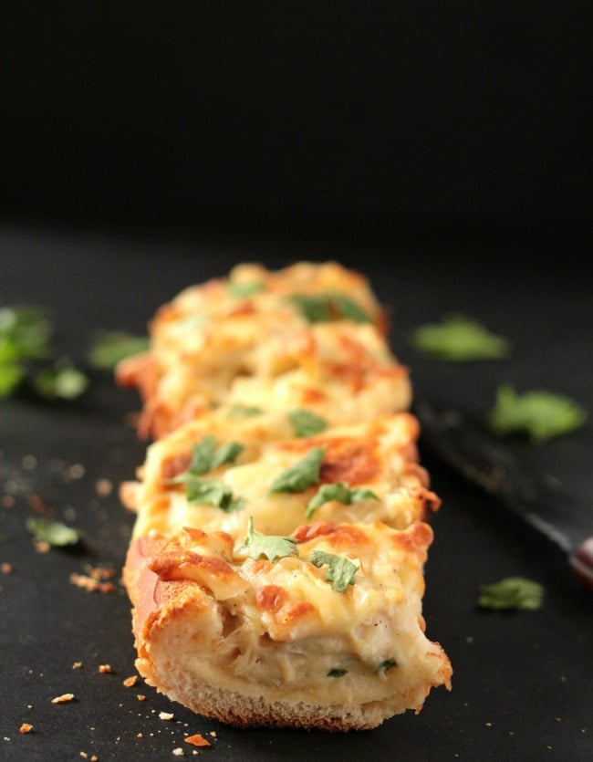 Cheesy Alfredo Chicken Bread