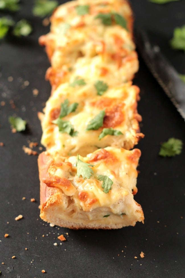 Cheesy Alfredo Chicken Bread