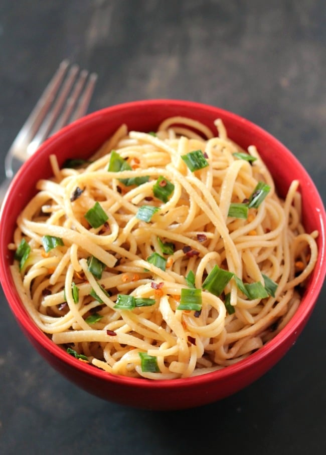 Tahini Garlic Noodles