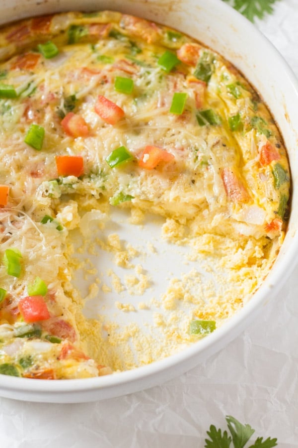 Cheesy Baked Oregano Omelette