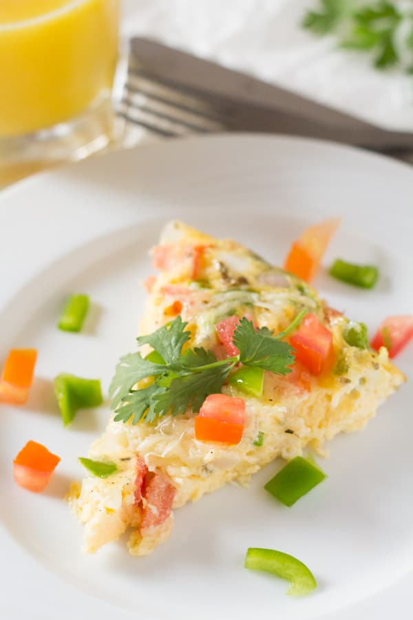 Cheesy Baked Oregano Omelette