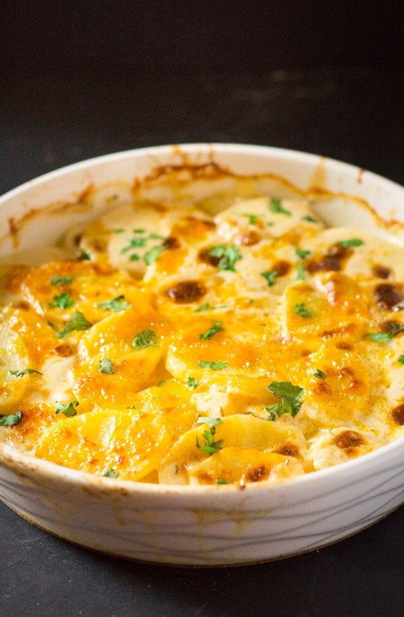 Rosemary & Cheddar Cheese Potato Gratin