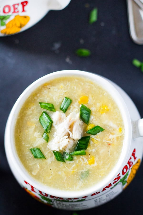 Chicken Corn Egg Drop Soup - CJ Eats Recipes