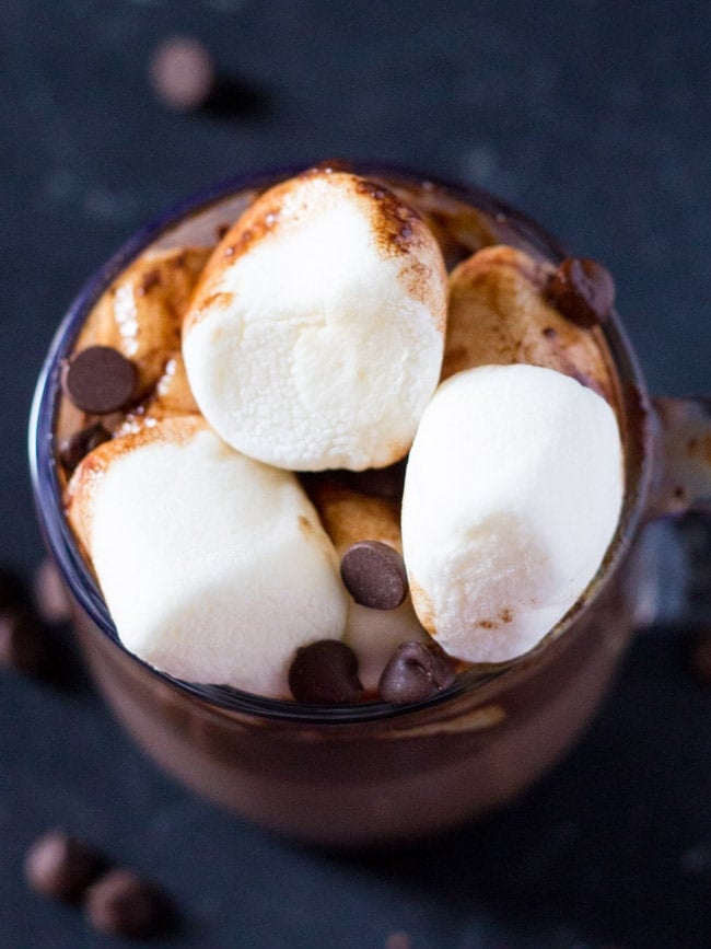 Hot Chocolate Coffee with Marshmallows