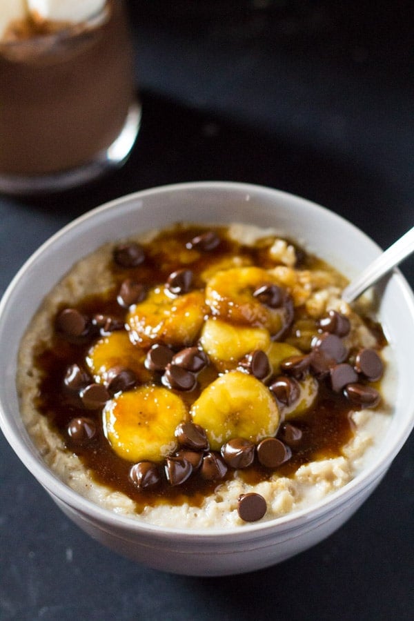 bananas foster oatmeal