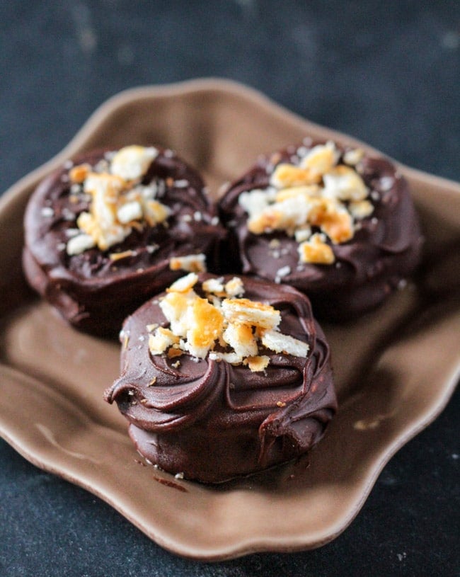 Reese's Stuffed Chocolate Covered Ritz Crackers