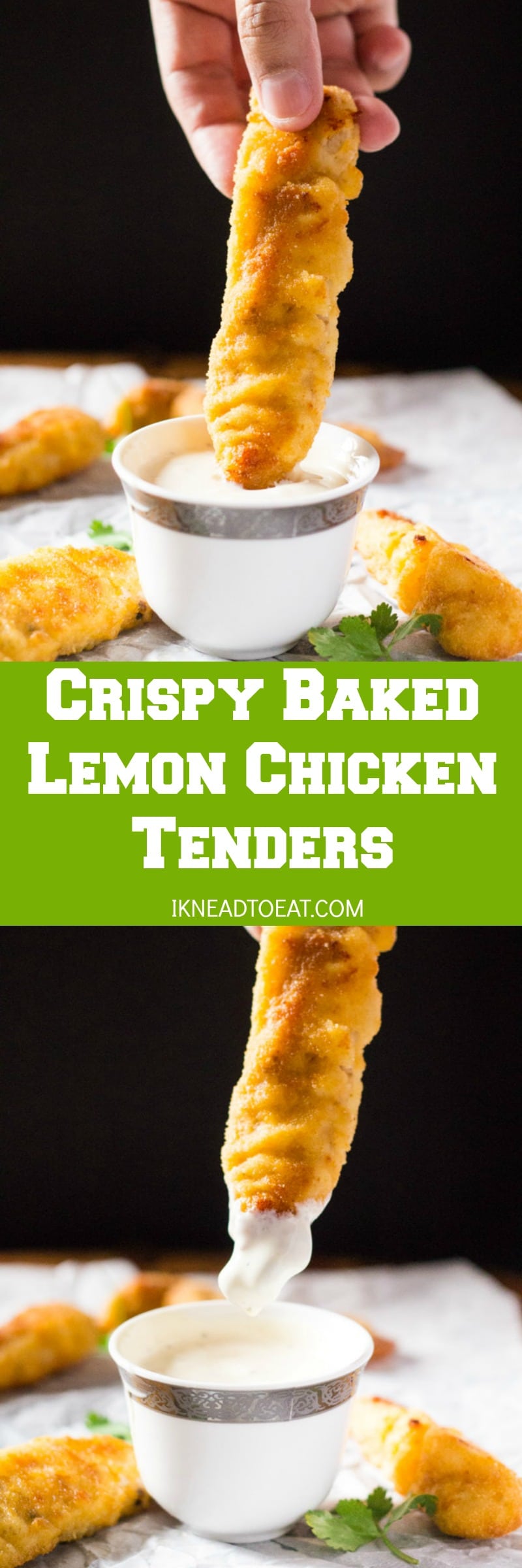 Crispy Baked Lemon Chicken Tenders