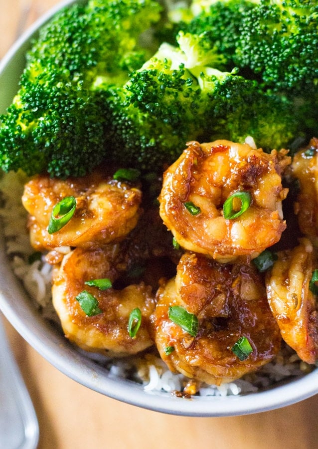 15 Minute Honey Garlic Shrimp