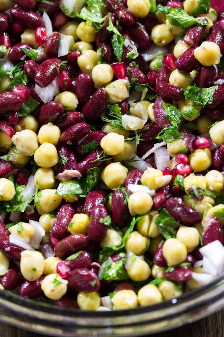 Chickpea Pomegranate Salad