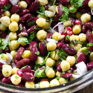 Chickpea Pomegranate Salad