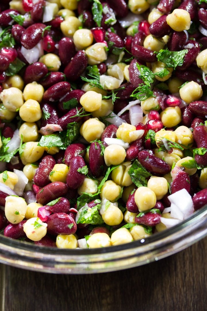 Chickpea Pomegranate Salad