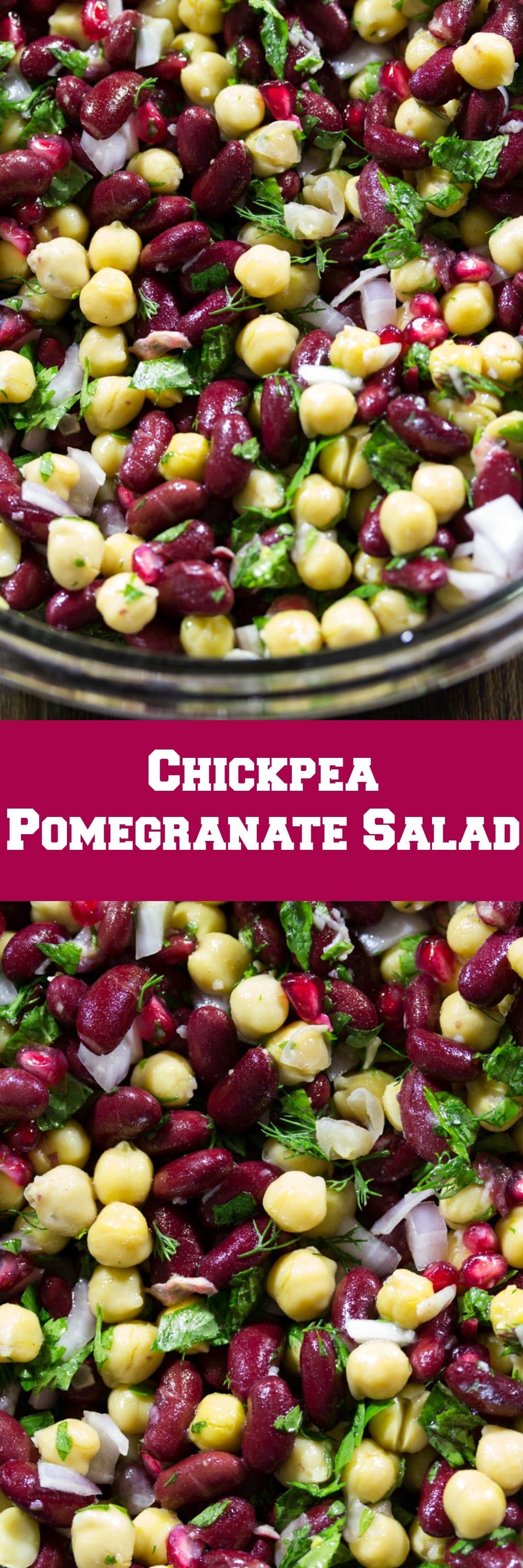 Chickpea Pomegranate Salad