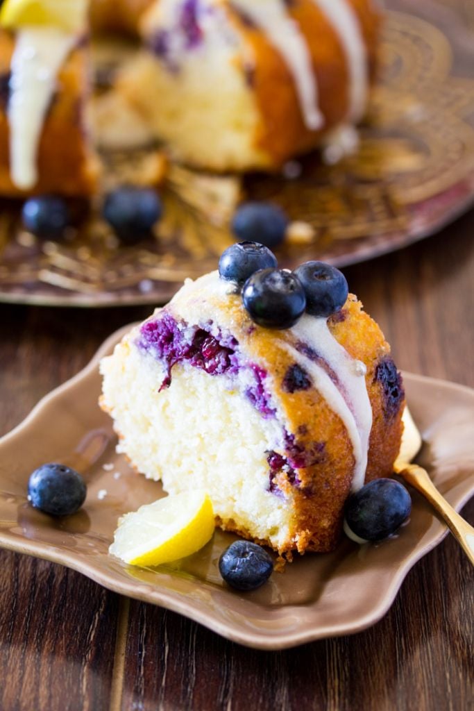 Lemon Blueberry Bundt Cake | I Knead to Eat