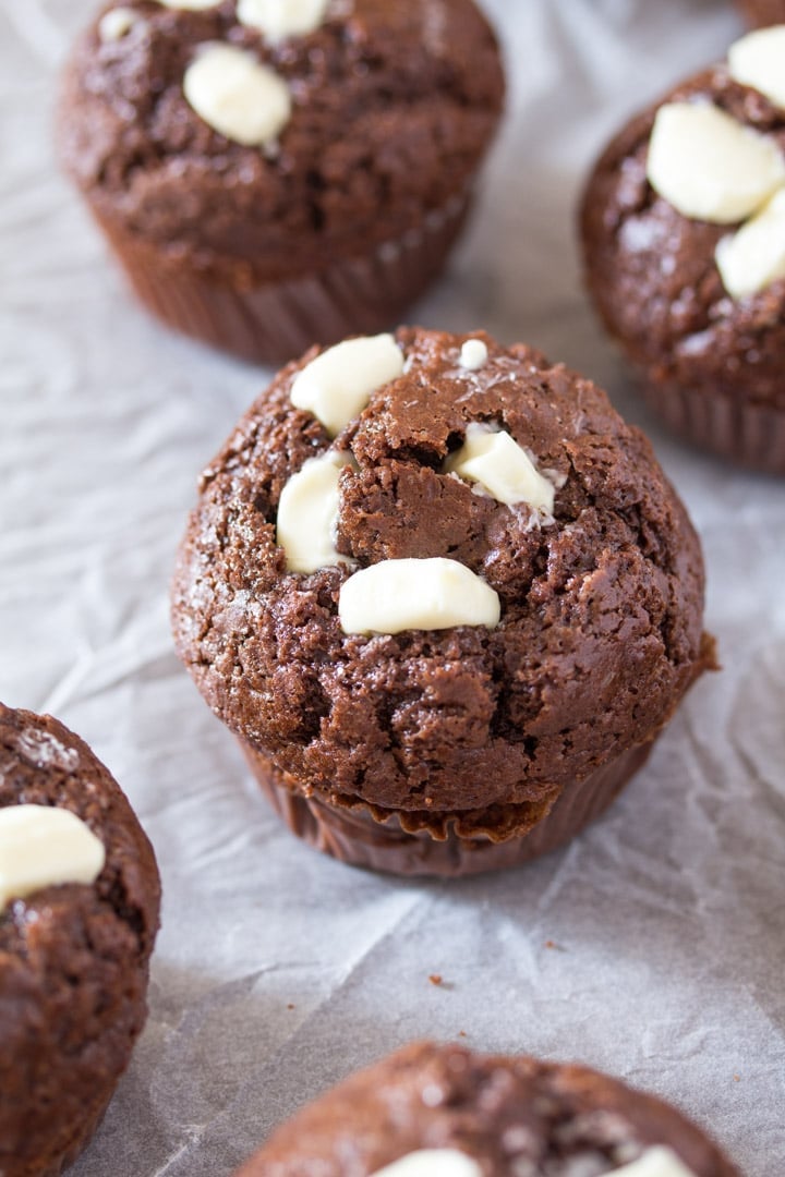 Cream Cheese Filled Chocolate Muffins