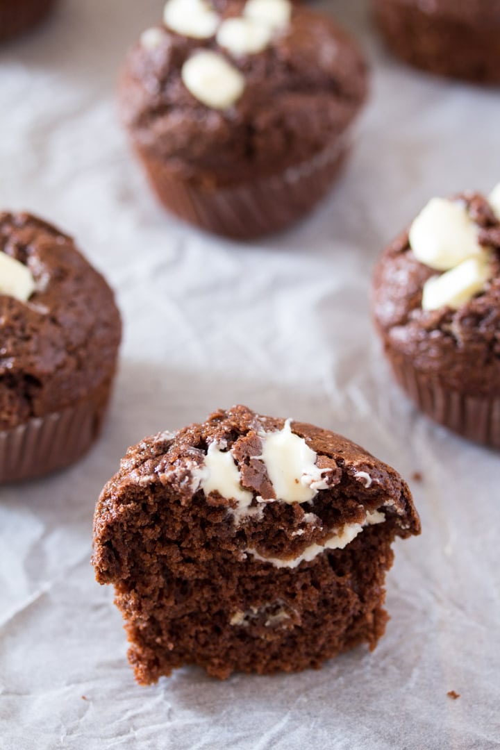 Cream Cheese Filled Chocolate Muffins