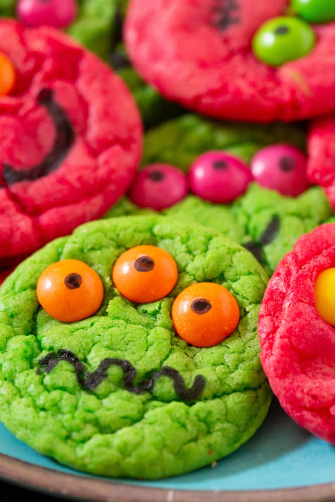 Halloween Monster Cookies for Kids