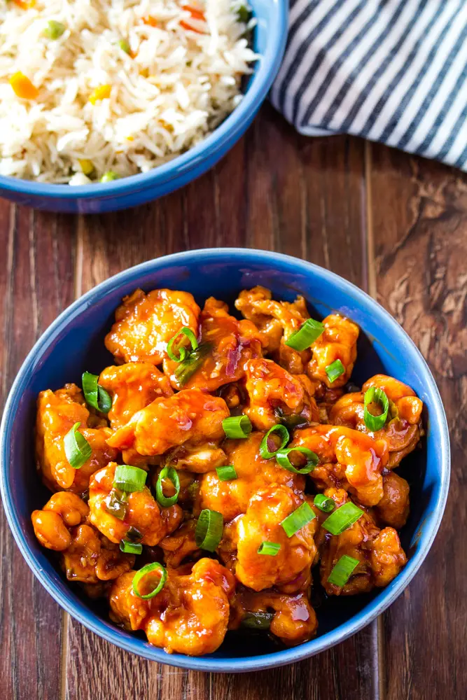 Gobi Manchurian with Fried Rice