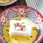 easy saffron milk cake