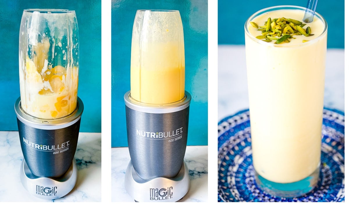 step by step pictures of the mango lassi recipe