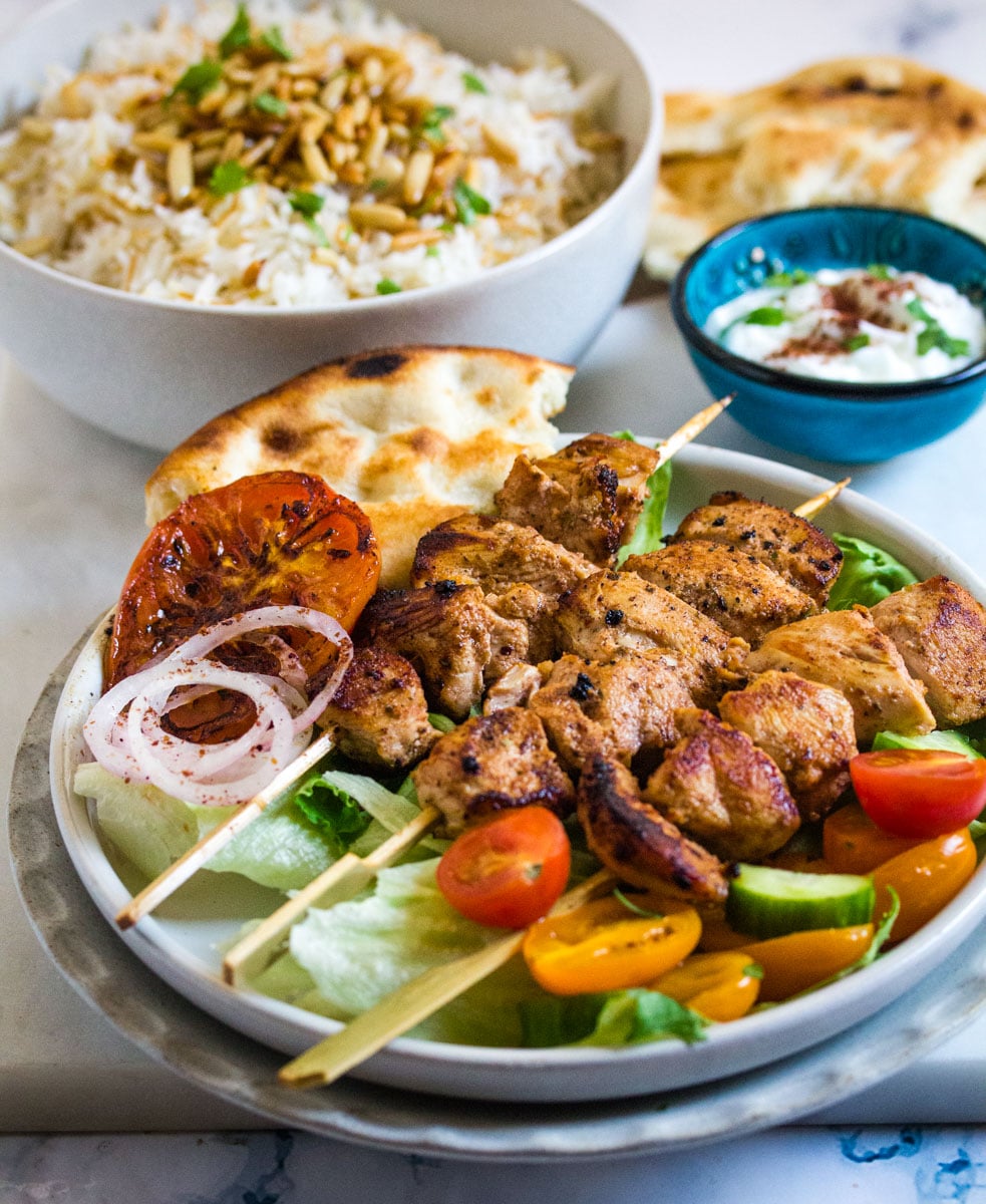 Lebanese clearance chicken skewers