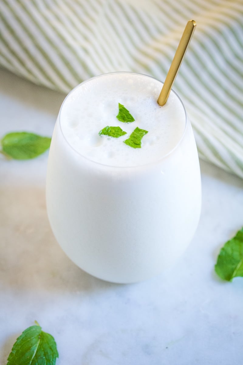 Refreshing Salted Lassi (Namkeen Lassi) - I Knead to Eat